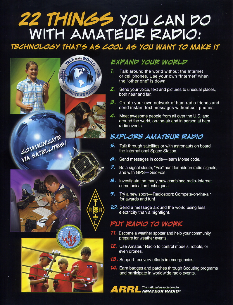 ARRL - Youth Flier - 22 Things You Can Do